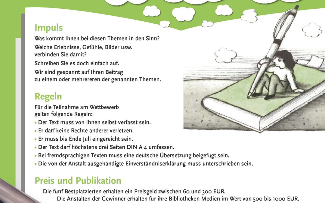 Preisverleihung des Schreibwettbewerbs des Fördervereins Gefangenenbüchereien e.V. am Deutschen Vorlesetag dem 19.11.2021 in der JVA Bochum